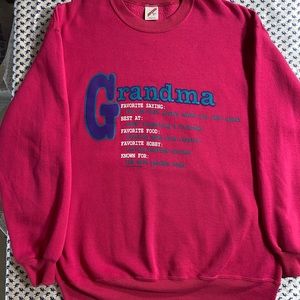 Vintage Grandma crew neck sweater